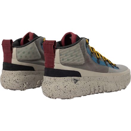 Brandblack Sansin Gray and Burgundy Hybrid Hiking Shoe Brandblack Sansin Sneaker - Grey Burgundy | Trail Sneakers  main image 3