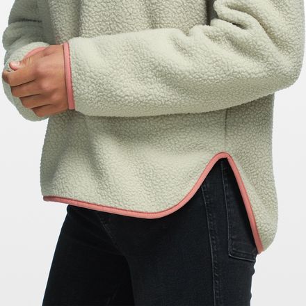 sherpa snap pullover