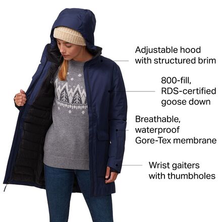 gore tex goose down jacket