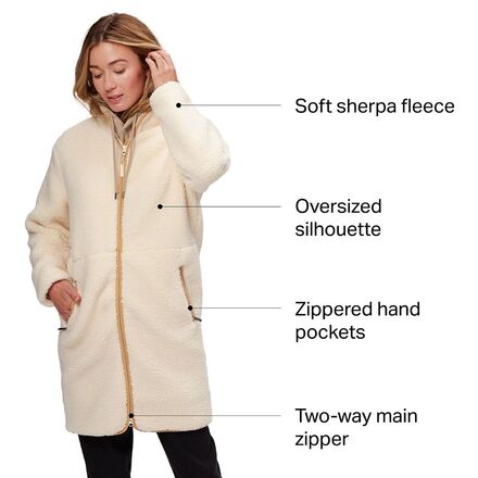 Backcountry Long Sherpa Coat - Women's - Clothing