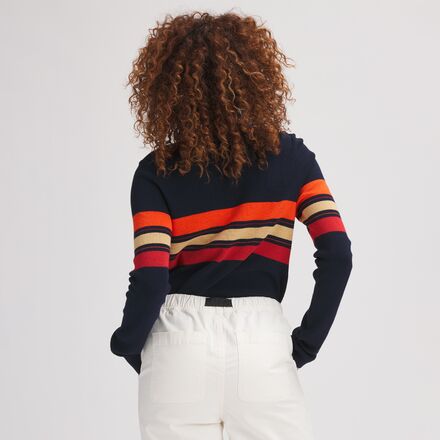Uo kari rainbow online striped oversized sweater