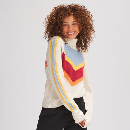 Backcountry Rib Turtleneck Color Block Sweater - Women's - Clothing
