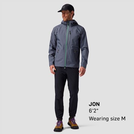 Hearthz Men Rain Jacket Waterproof With Hood Zip Up Lightweight Windbreaker Mens Rain Jacket Rain Coat With Pockets - View #2