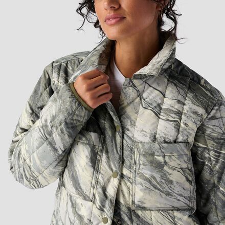 Backcountry Oakbury Print Synthetic Quilted Shirt Jacket - Women's