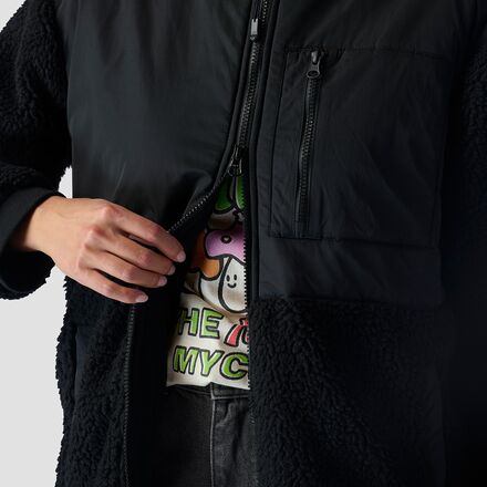 Backcountry Mixed Fabric Fleece Long Coat - Women's - Clothing