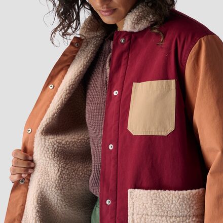 Stussy patchwork overcoat on sale