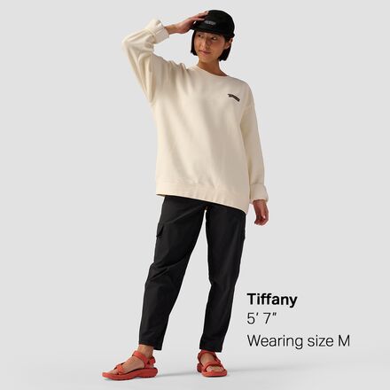 (取寄) バックカントリー パロ アルト ポスター クルー スウェットシャツ Backcountry Palo Alto Poster Crew Sweatshirt Vintage White Backcountry Palo Alto Poster Crew Sweatshirt - Clothing