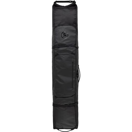 salomon connect 2 pairs wheely ski bag black Original Gearbag Unisex Boot for Easy Use and Easy Access and Improved Durability while safely cradling your skis or snowboards and leaving ample room for all your mountain Salomon Wheelie 2 Pair Ski