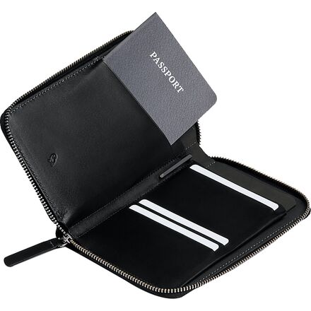 bellroy leather travel wallet black RFID boarding passes or receipts Bellroy Travel Folio, Leather Passport