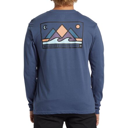 「BILLABONG」 長袖Tシャツ LARGE ネイビー メンズ