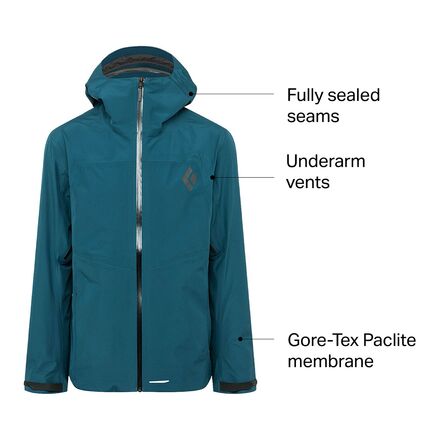 Black Diamond Liquid Point Shell Jacket - Men's - Clothing Black Diamond Liquid Point Shell Jacket - Men's - Clothing