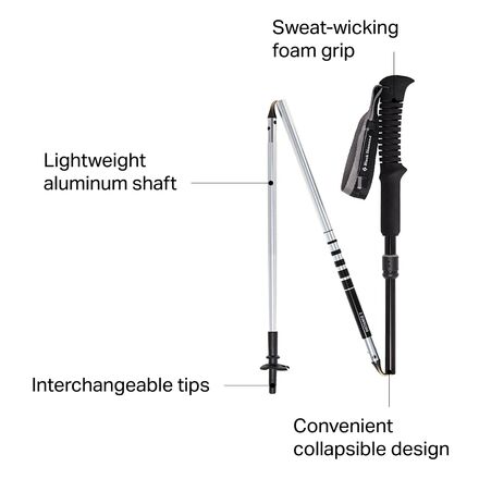 Black Diamond Distance Z Trekking Poles - Hike & Camp