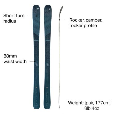 Blizzard Black Pearl 88 Ski - 2022 - Women's - Ski
