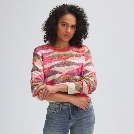 diamond patterned sweater