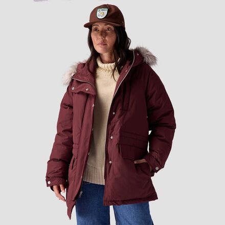 Womens maroon parka clearance
