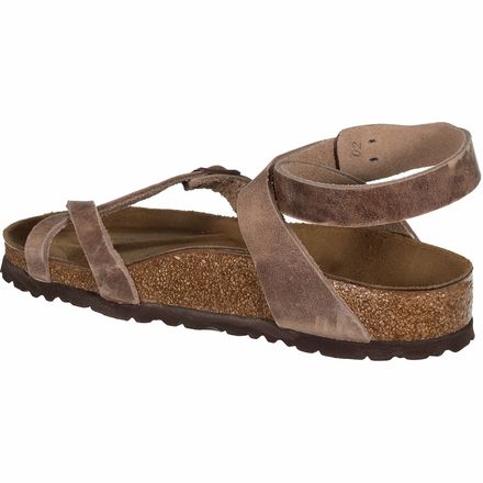 birkenstock yara tobacco Arizona Oiled Leather Leather Sandals Birkenstock Birkenstock Yara At Free People Handcrafted for quality BIRKENSTOCK YARA Leather Strappy Sandal