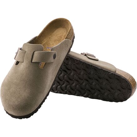 suede birkenstock clogs