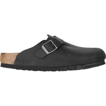 Mens Birkenstock Boston Soft Footbed Clog - Black