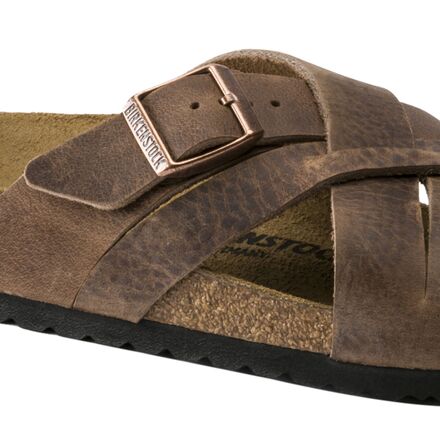 birkenstock lugano tobacco Women's Sandals The Birkenstock Lugano is a crossed Birkenstock Lugano Sandal - Men's