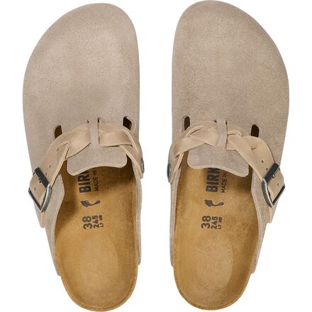 靴 Birkenstock BOSTON Narrow Birkenstock Boston Braid Suede Narrow Clog - Women's - Footwear