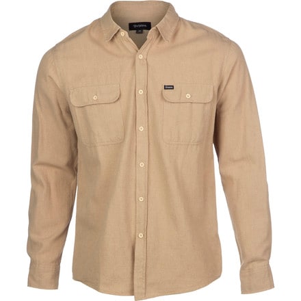 Brixton Donez Solid Flannel Shirt - Long-Sleeve - Men's | Backcountry.com