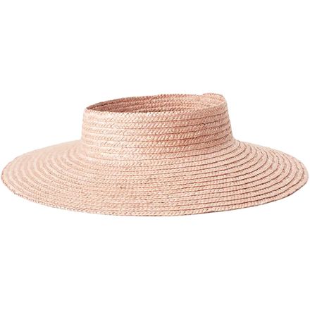 Brixton Joanna visor, small Joanna Wheat Straw Visor - Honey – Village Hat Shop main image 2