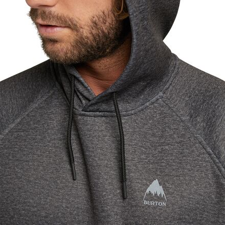 Burton Crown Weatherproof Pullover Fleece - Men's True Black Heather, XL
