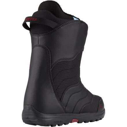 burton lace snowboard boots Men's Moto Boots, Black, 6.0 warming liner tech that reflects body heat for extra warm feet Burton Snowboard Boot Lacing Systems