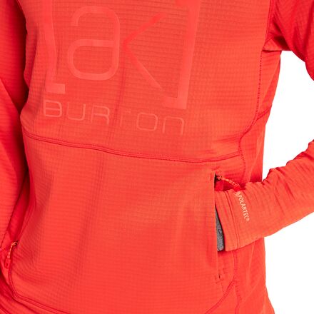 Burton AK Helium Grid Hooded Fleece Pullover - Men's - Clothing