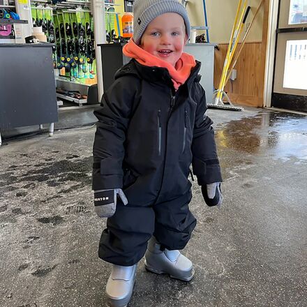 【BURTON GORE-TEXワンピース120cm+ミニヒーターミトン】 Burton Outbeam GORE-TEX One-Piece Snowsuit - Toddlers' - Kids