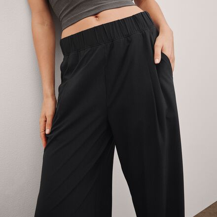 Beyond Yoga Stretch Woven Wide Leg Pant - Women's - Clothing