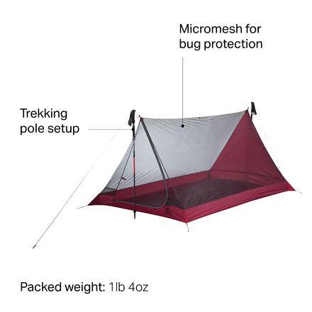 MSR THRU-HIKER MESH HOUSE 3（フットプリント付き） Thru-Hiker Mesh House 3 Ultralight 3-Person Tent | MSR