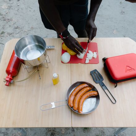 MSR Alpine Fry Pan - Padella In Acciaio Inossidabile Per Campeggio E Escursioni, Con Manico Pieghevole