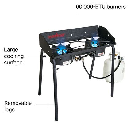 Camp Chef Outdoorsman High Pressure 2 Burner Stove Hike Camp