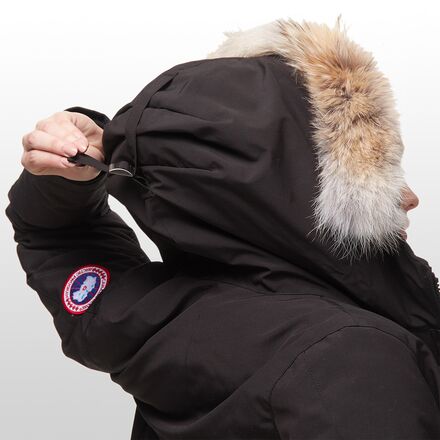 Victoria down parka with genuine coyote fur trim cheap