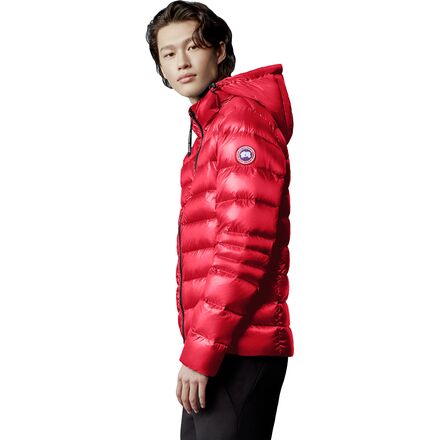 red canada goose bubble jacket