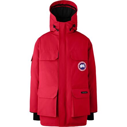 Canada goose red parka mens deals