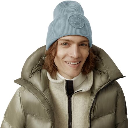 Canada Goose Black Knit Logo Headband Mens Beanie Canada Goose Logo Beanie Canada Goose Men main image 3