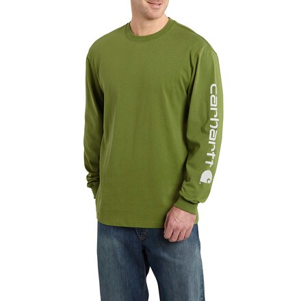 Carhartt Signature Sleeve Logo T-Shirt - Long-Sleeve - Men's ...