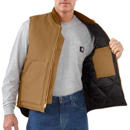 トップス carhartt DUCK VEST v300 TAN Carhartt Duck Vest - Men's - Clothing