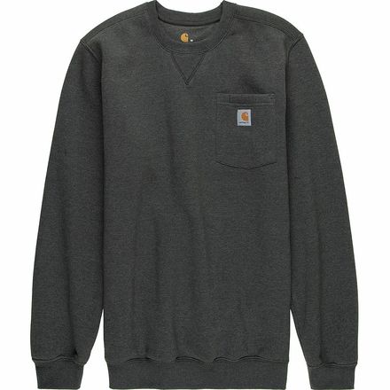 Carhartt Crewneck Pocket Sweatshirt, Men's Carbon Heather