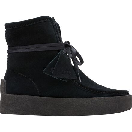 Women Wallabee Cup Black Nubuck Shoes