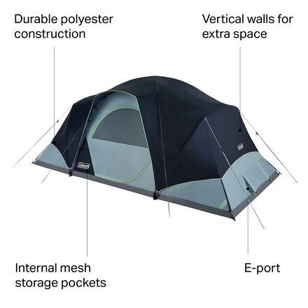 Coleman Skydome XL Tent: 10-Person 3-Season - Hike & Camp