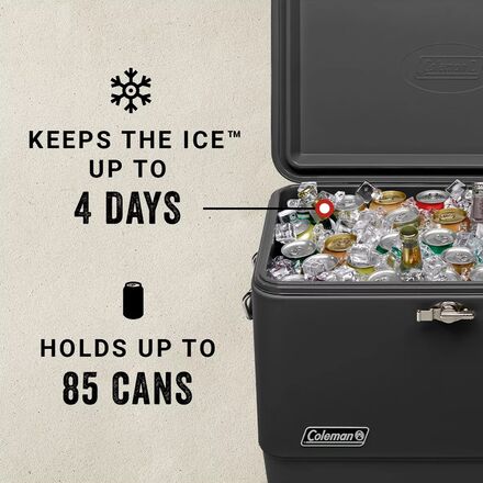 Coleman Reunion Steel Belted Cooler 54qt Hike Camp