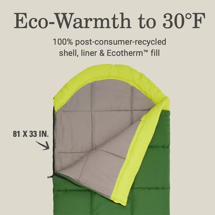 Coleman Arch Bay 30F Sleeping Bag Hike Camp
