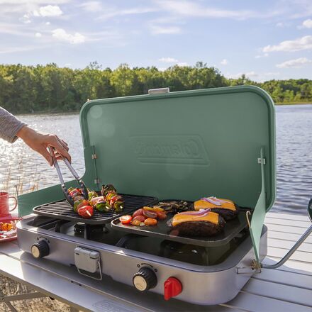 Coleman Cascade Stove Grill Griddle Hike Camp