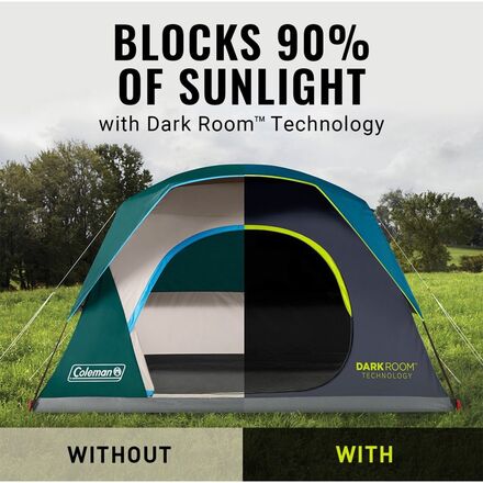Coleman Skydome Tent: 8-Person 3-Season - Darkroom - Hike & Camp