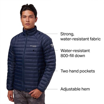 Columbia alpha trail store down hooded jacket review