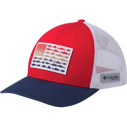 Columbia PFG Mesh Fish Flag Snap Back 