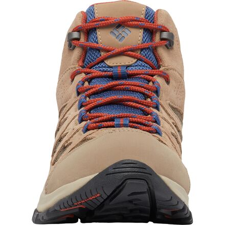 Columbia Men’s Crestwood Mid Waterproof Gray and Red Waterproof Hiking Boot Columbia Men main image 4